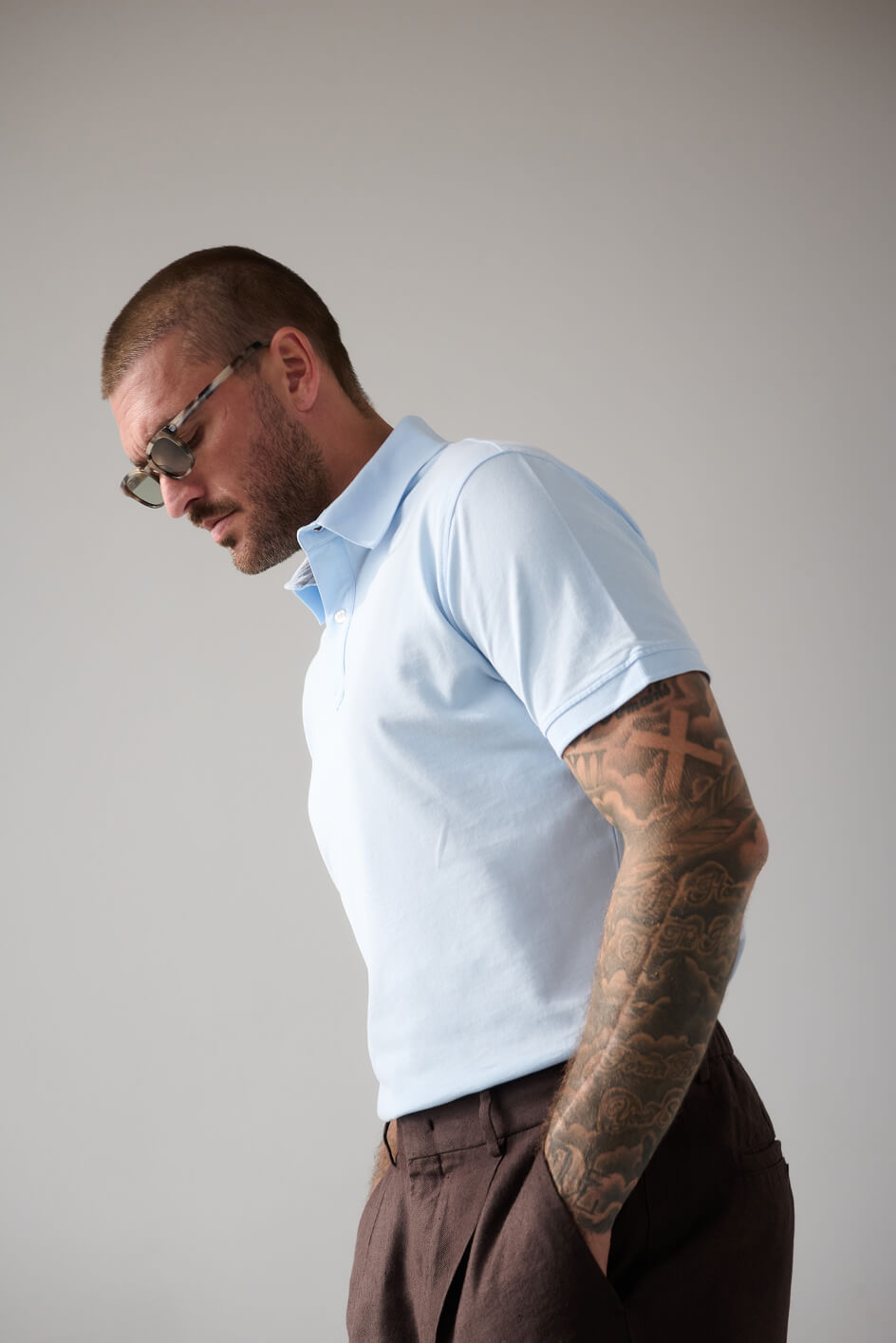 The Ambassador Polo | Hellblau