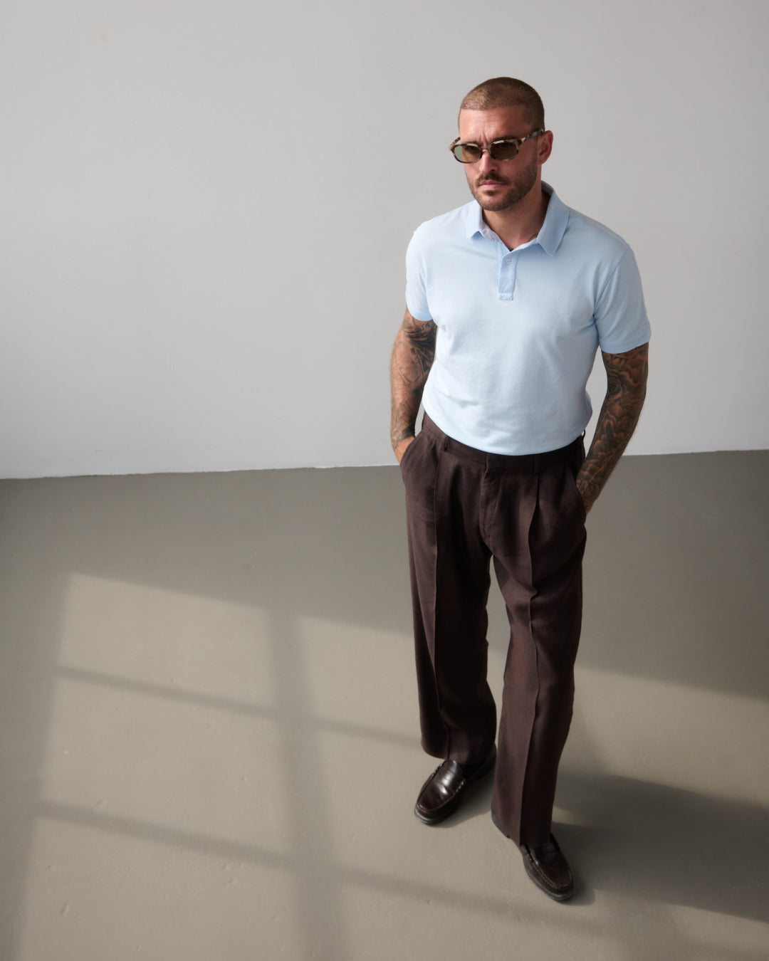 The Ambassador Polo | Hellblau